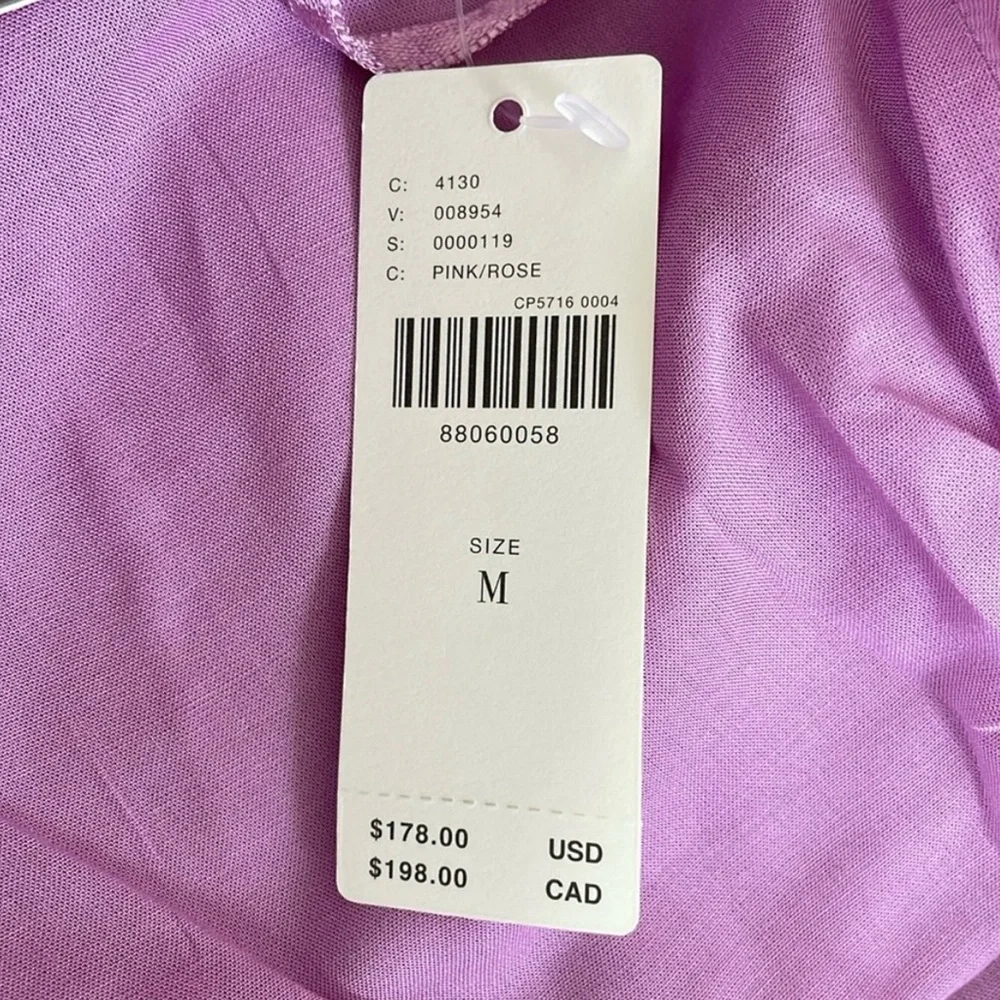 Maeve Anthropologie Lilac Strapless Dress with Floral Details - Picture 4 of 5